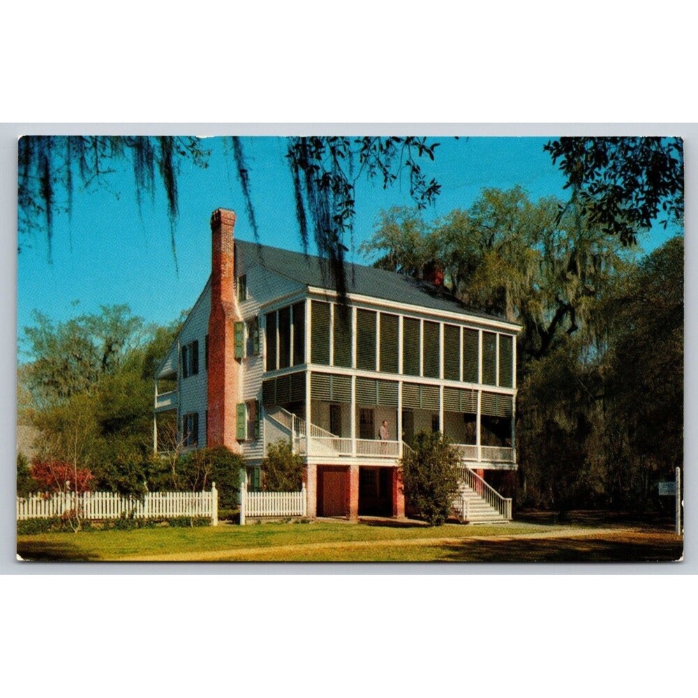 Vintage Postcard Oakley Plantation House St Francisville LA Audubon Park Lowman